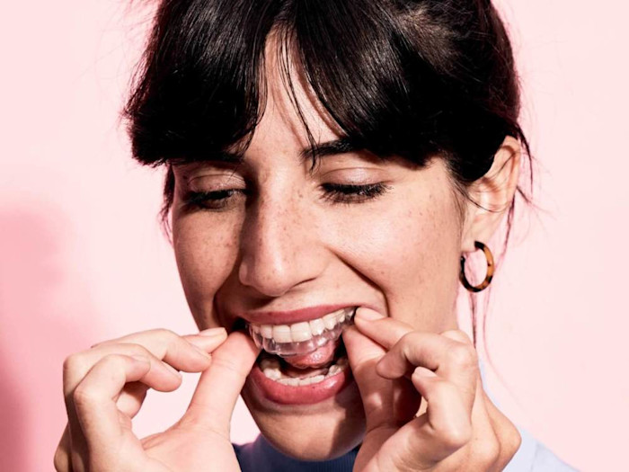 Durchsichtige Zahnschiene von DrSmile